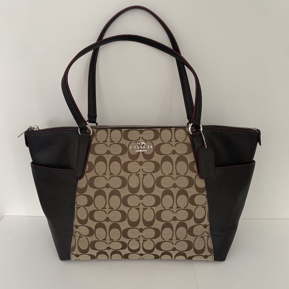 Coach Ava Tote in Signature C Canvas and Leather NWT F37231